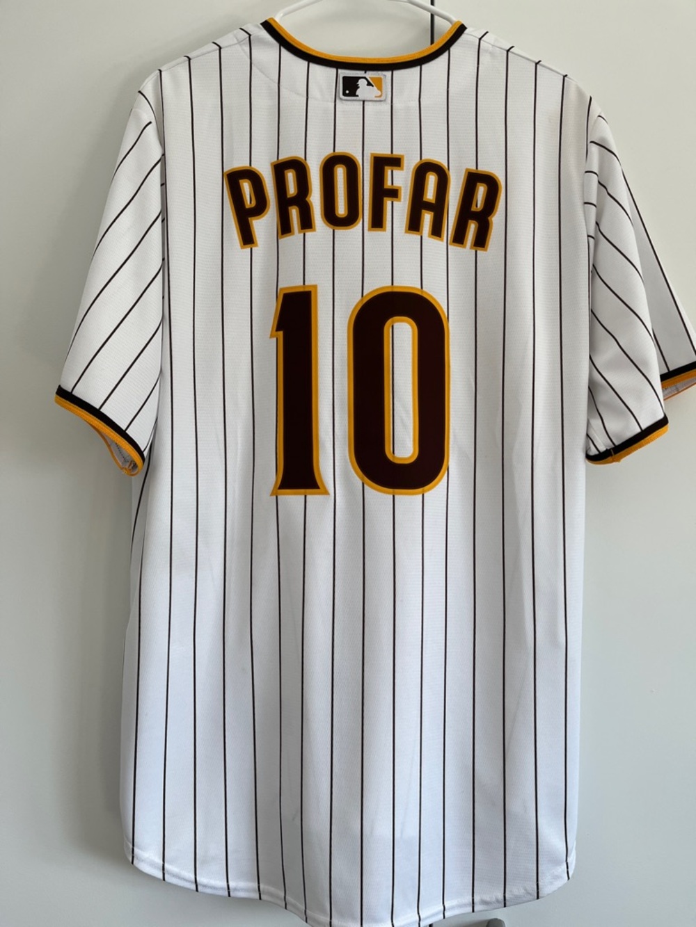 Nike San Diego Padres Large White Pinstripe Baseball Jersey - Profar